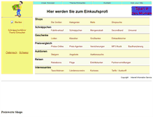 Tablet Screenshot of preiswerte-shops.de